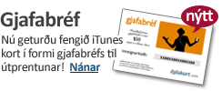 Nú geturðu prentað út iTunes gjafabréf frá Eplakortum!